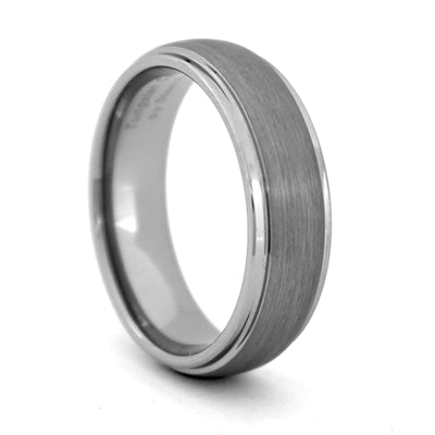 SR15-7MM Steel Revolt Domed Tungsten Carbide Wedding Ring 0