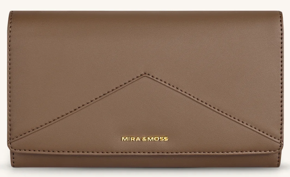 MM-00109 Myra Bag Mira & Moss Napa Long Wallet Chocolate Latte