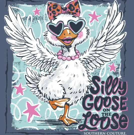 SC1617IN Southern Couture Silly Goose Tee Indigo 0