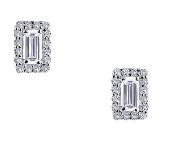 E0325CLP00 Lafonn Sterling Silver 052CTW Lassaire Stud Earrings 0