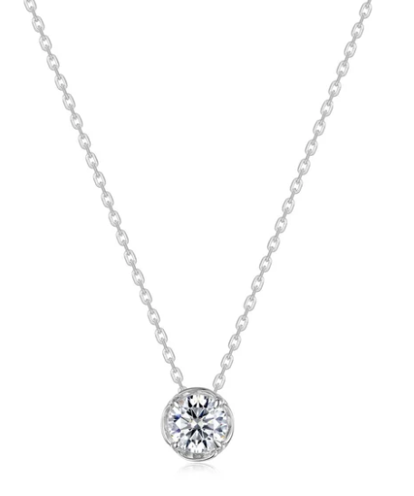 N0386CLP Lafonn Sterling Silver 1.03CTW Lassaire Blossom Cradle Necklace 18" 0