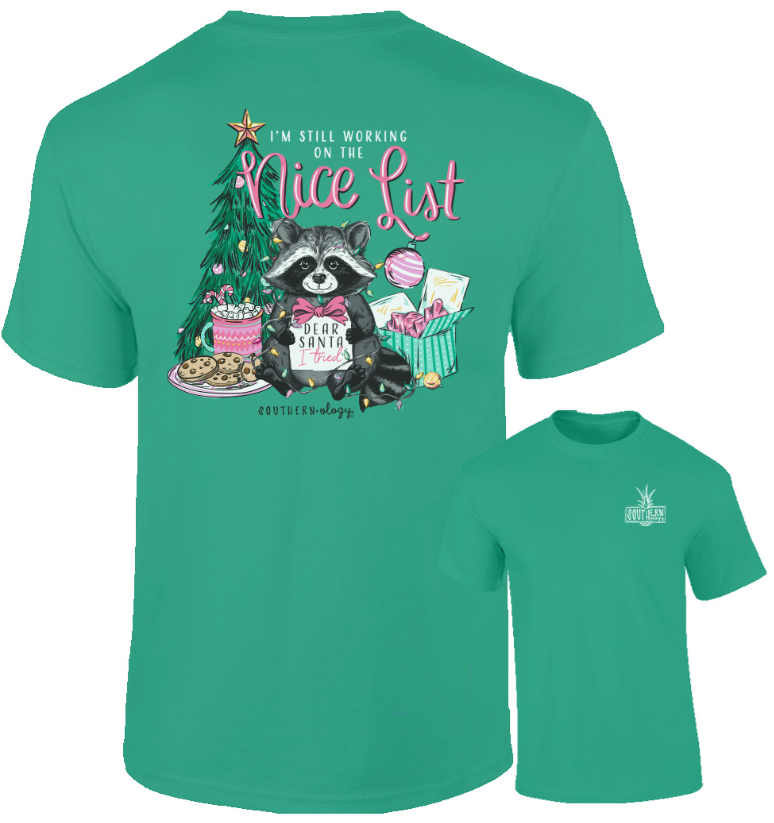 Nicelist-Raccoon-SS Southernology Nice List Raccoon T-shirt 0