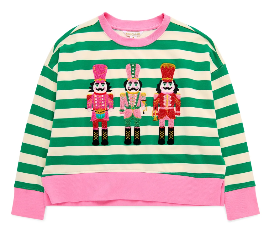 04-88-A54MUL Shiraleah Nutcrackers Relaxed Sweatshirt 0