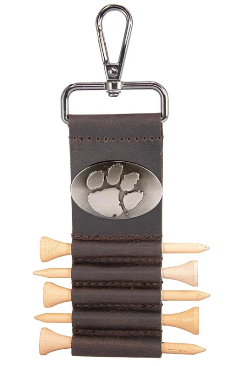 CLE-GT5-BRW Zep-Pro Brown 5 Tee Holder Clemson Concho 0