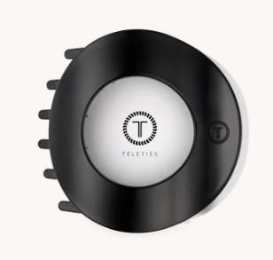 TT-FCS04-002 Teleties Jet Black Small Flat Open Circle Hair Clip 0