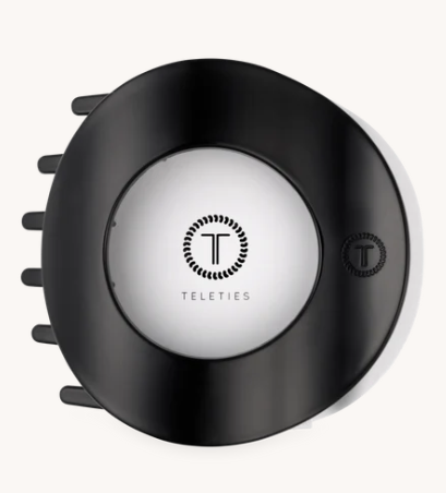TT-FCL04-002 Teleties Jet Black Large Flat Circle Hair Clip 0