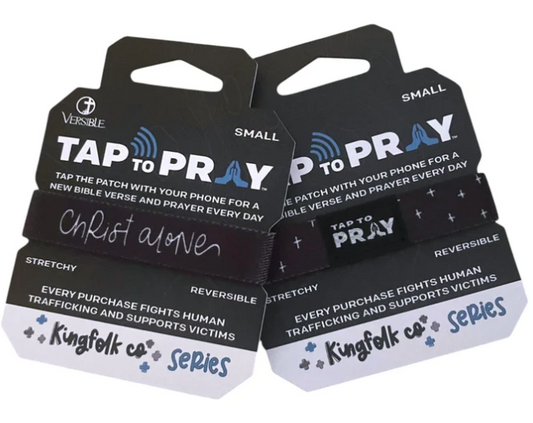 100-700 Tap to Pray Kingfolk Series Wristband - Christ Alone 0