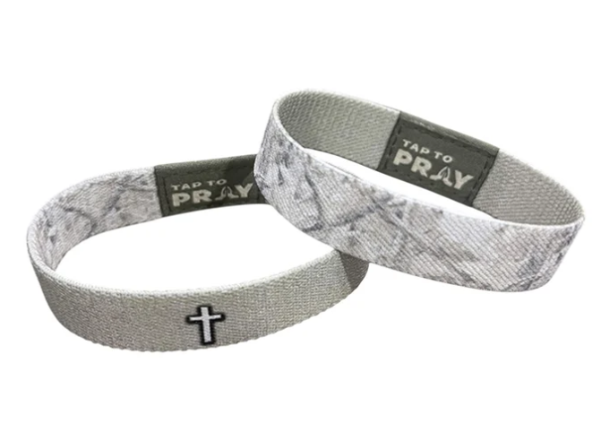 100-859 Tap to Pray Wristband - Forest Camo Drift 0