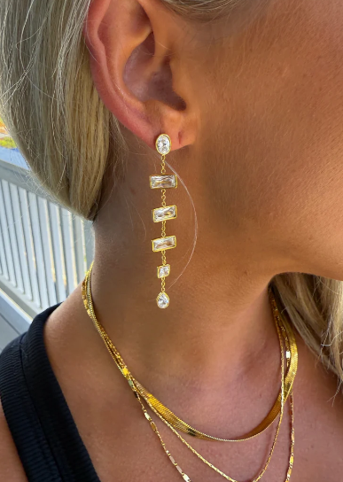 Chansutt Pearls 18k Gold Plated Stainless Steel Layla Earrings 0