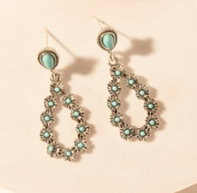 S-14745 Myra Bag Bluebonnet Trail Teardrop Earrings 0