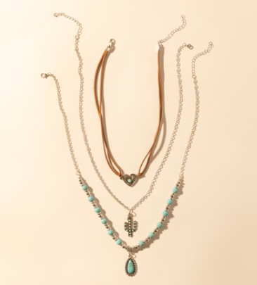 S-14755 Myra Bag Boho Mesa Layered Necklace 0