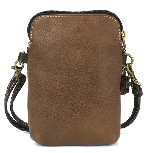 827GT7 Chala Cellphone Crossbody Guitar Brown 0