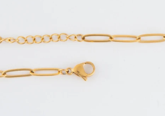 10076 Narelle 18k Gold Plated 18inch Paperclip Necklace 0
