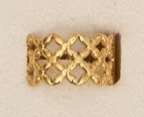 10158-17 Narelle 18K Yellow Gold Plated Wide Woven Adjustable Ring 0