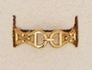 10158-35 Narelle 18K Yellow Gold Plated Link Adjustable Ring 0