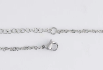 10247 Narelle Waterproof Stainless Steel Dainty Clear Stone Pave Cross Necklace 0