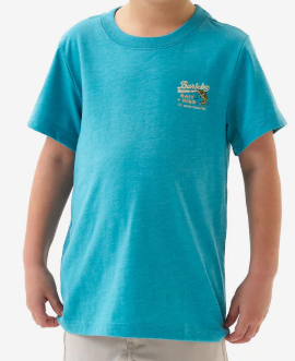 Y-SST-BAR-CYN Youth Burlebo Bait and Rigs Short Sleeve T-Shirt