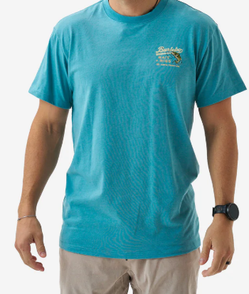 SST-BAR-CYN Burlebo Bait and Rigs Short Sleeve T-Shirt Cyan