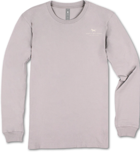 MN-LS-LOGOCAMO-DRFTWOOD Men's Simply Southern Logo Camo Long Sleeve T-Shirt