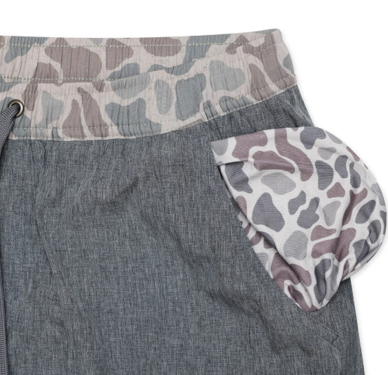 AS-GG-DCL Burlebo Athletic Short Grizzly Grey Classic Deer Camo Liner