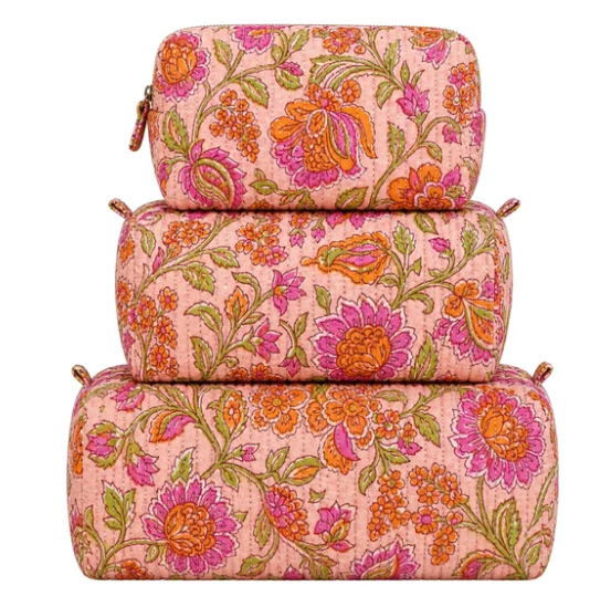 3-IN- Cosmeticbag 3-IN-1 Cosmetic Quilted Bag Set 0