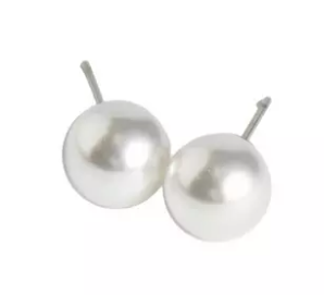 10740 Narelle Stainless Steel Waterproof Pearl Stud Earrings 0