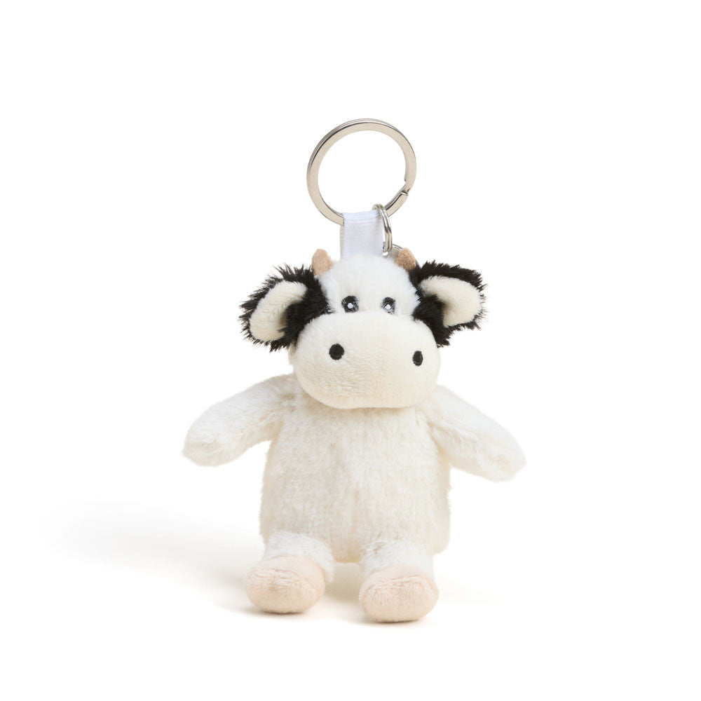 KR-COW-3 Warmies Cow Keyring