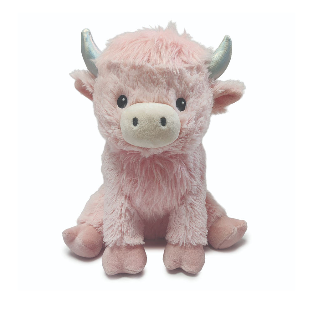 CP-COW-4-P Warmies Pink Highland Cow Warmie