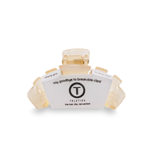 TT-CT01-003 Teleties Classic Almond Beige Tiny Claw Clip