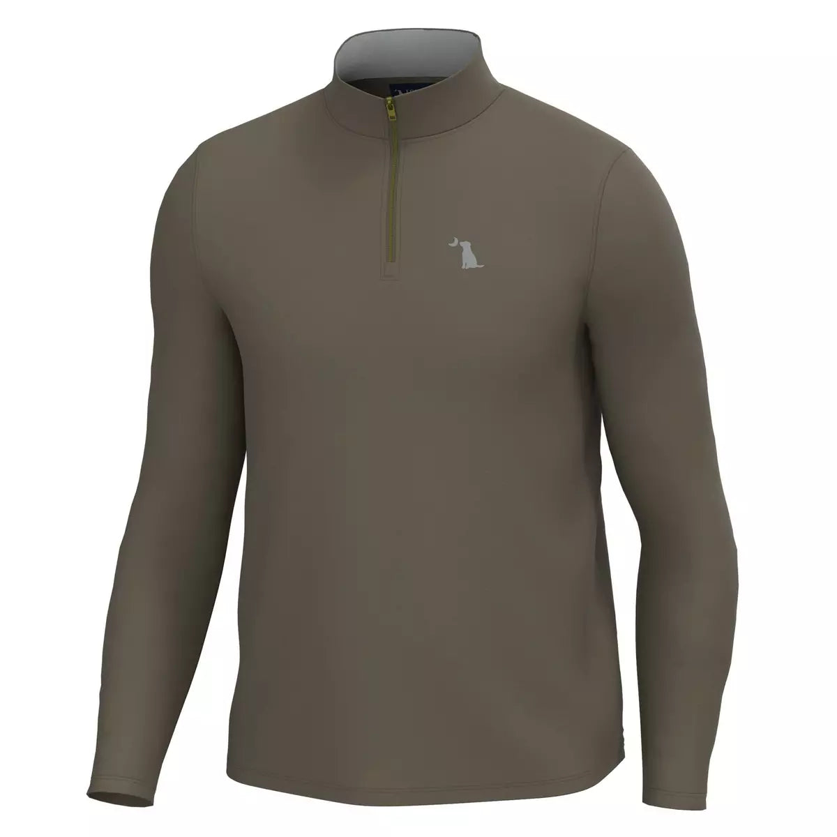 L1300039 Local Boy Bentley Quarter Zip Dark Tan 0
