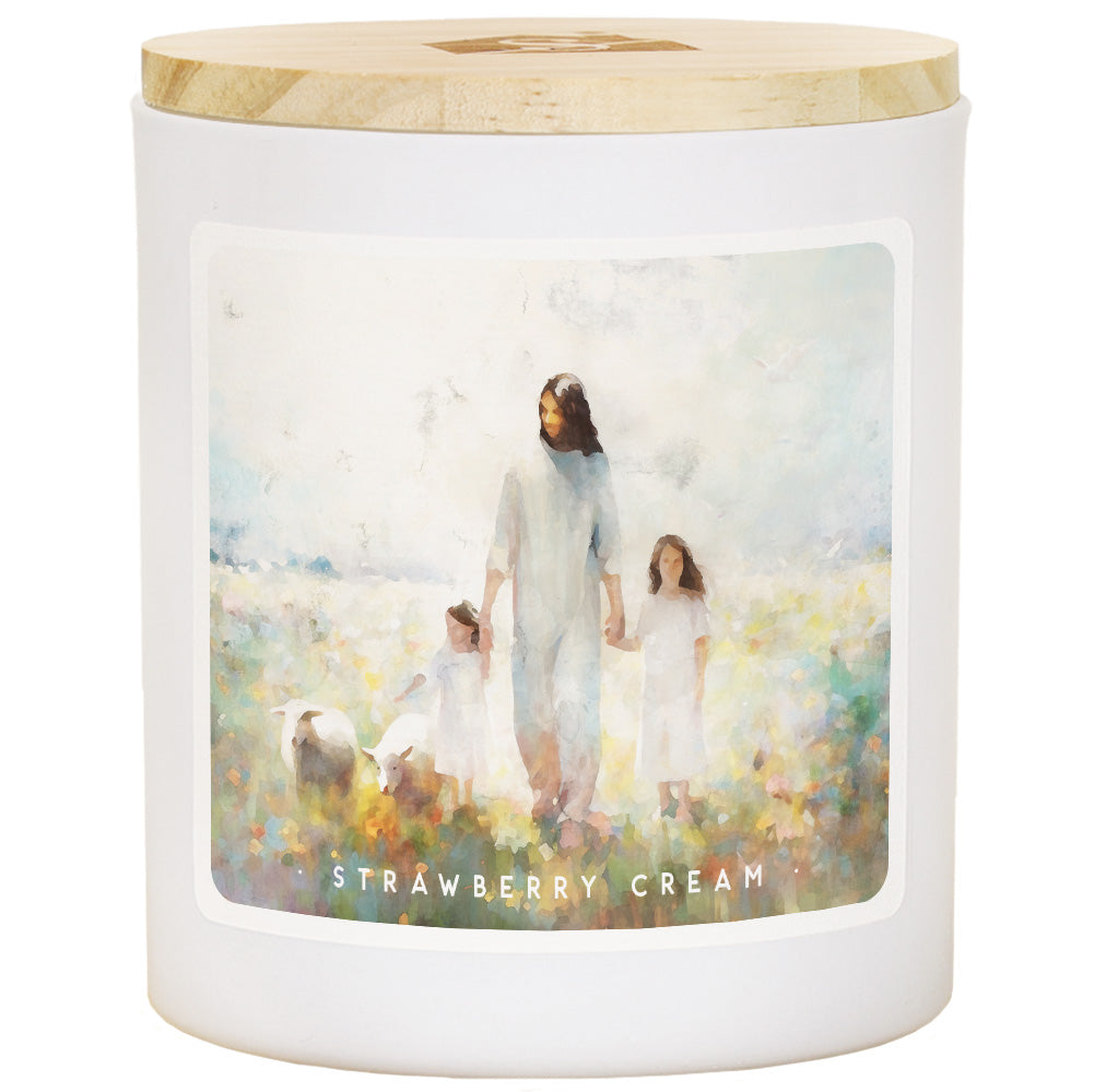 Jesus With Children Candle