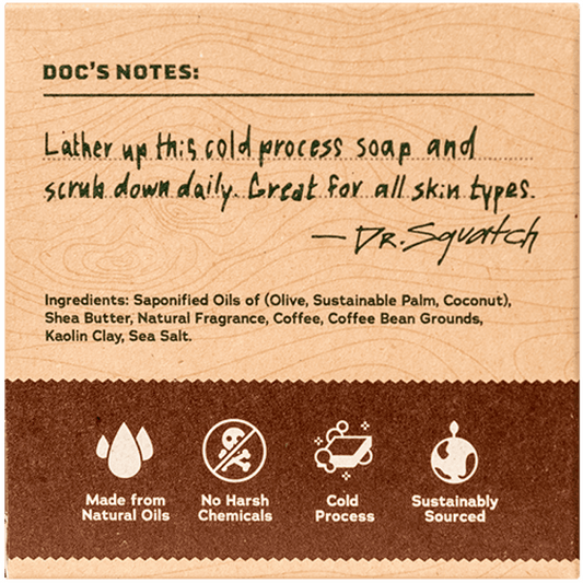Dr. Squatch 5oz Bar Soap - Cold Brew Cleanse