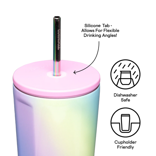 Corkcicle 24oz Cold Cup Tumbler - Rainbow Unicorn