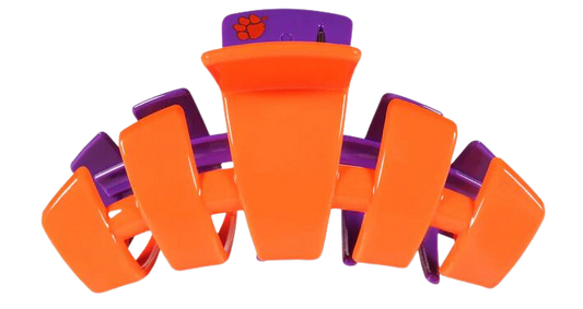 Teleties Clemson Hair Clip - Medium