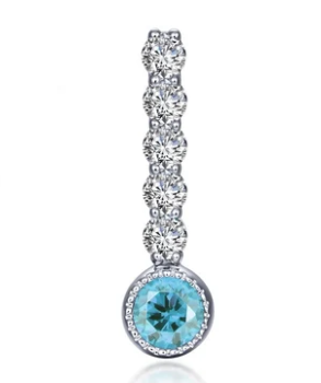 BP003 Lafonn Sterling Silver Birthstone Love Pendant 0