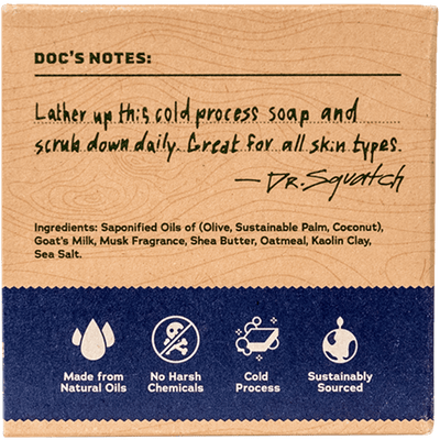 Dr. Squatch 5oz Bar Soap - Deep Sea Goat's Milk