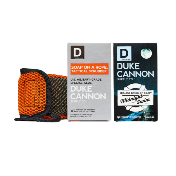 Duke Cannon Tactical Scrubber + Soap Bundle - Midnight Swim