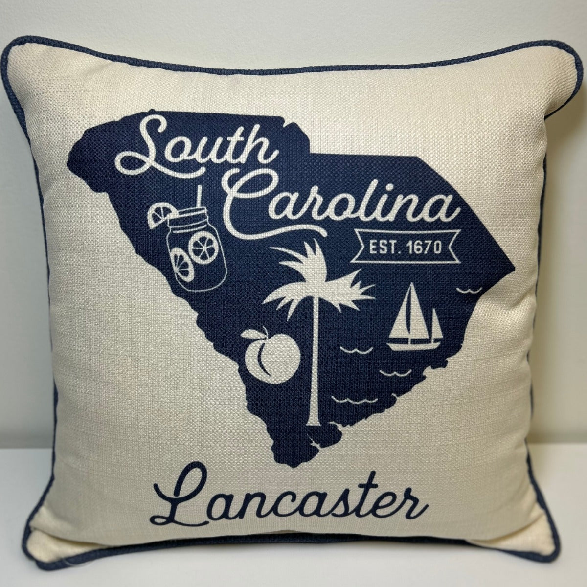 Lancaster State Illustration Pillow