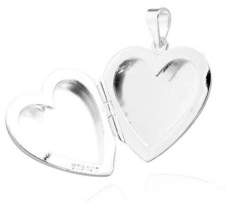 Sterling Silver Heart Locket Pendant