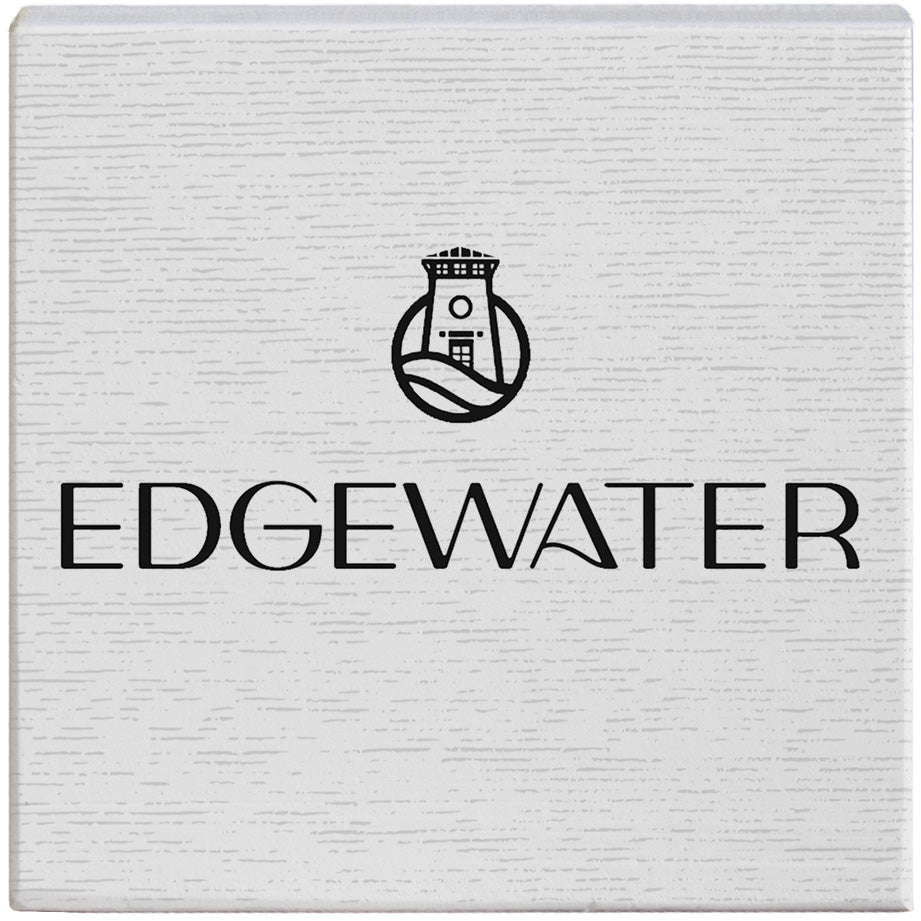 GABGEN100 Edgewater Logo Wooden Block Sign