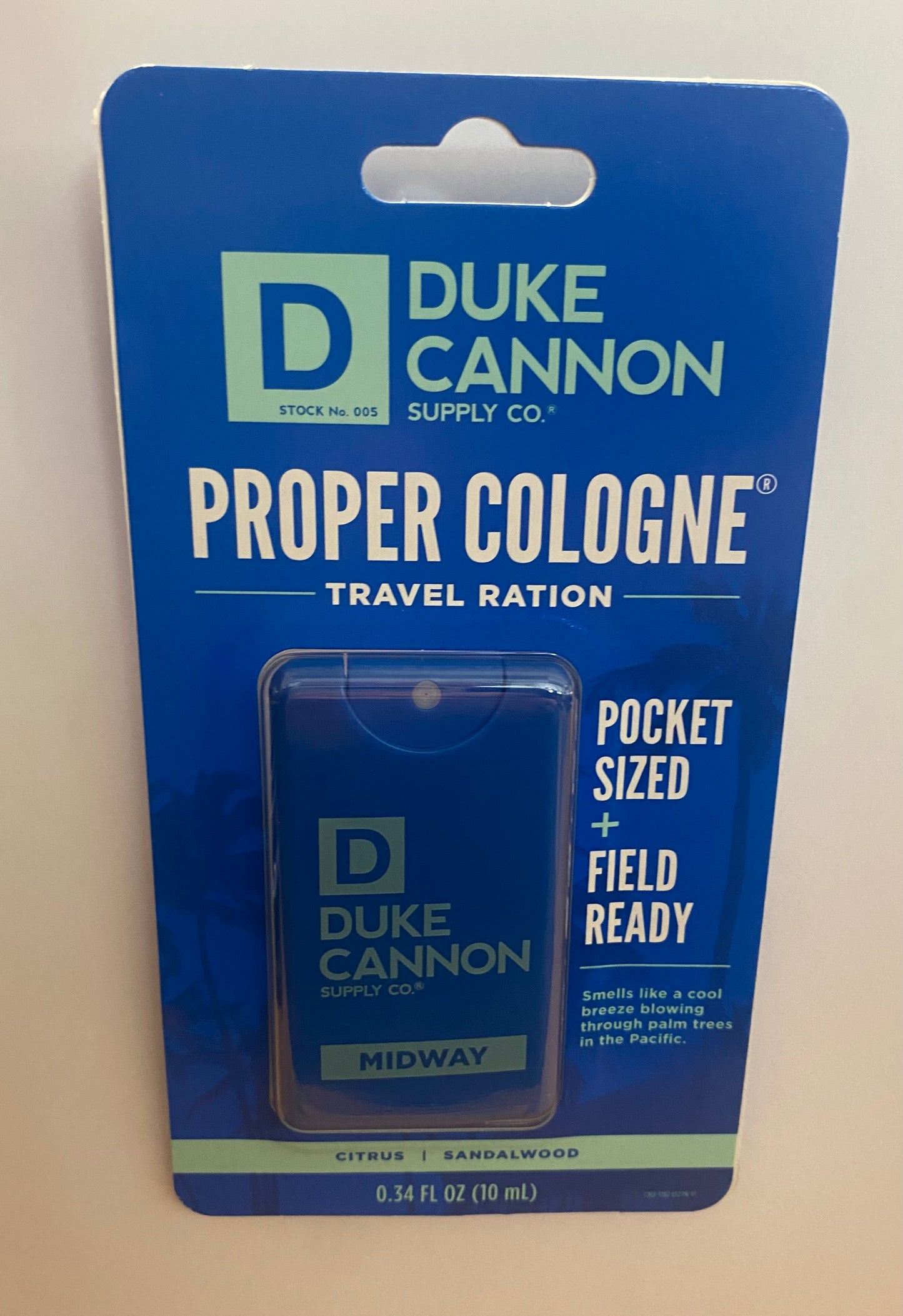 TRAVEL RATION MIDWAY - Duke Cannon Travel Size Midway Cologne