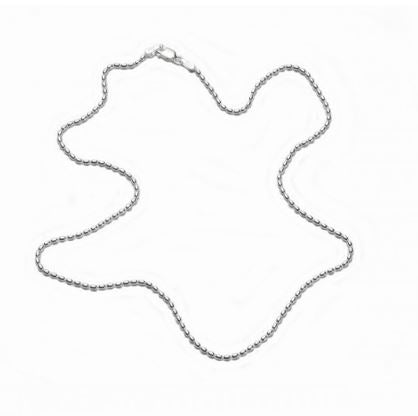 Sterling Silver 1.5mm Rice Bead Chain - 16"
