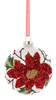MX197750 Ganz Poinsettia Ball Ornaments 0