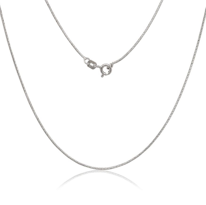 Sterling Silver Diamond Cut Snake Chain - 20"