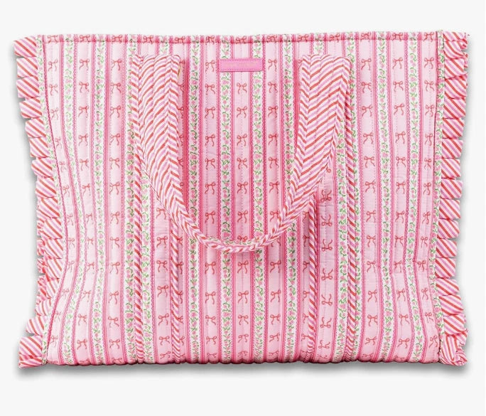 0126-BAG-QLTD-TOTE-BLUSTR Simply Southern Tote Bag Blust Rose