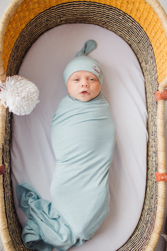 Knit Swaddle Blanket - Sonny