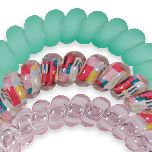 TT-L-565 Teleties Spring Splash Large Hair Ties