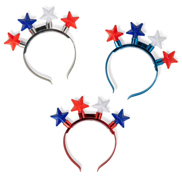 (USA-JMBHB) United We Swag Jumbo Flashing Star Headband