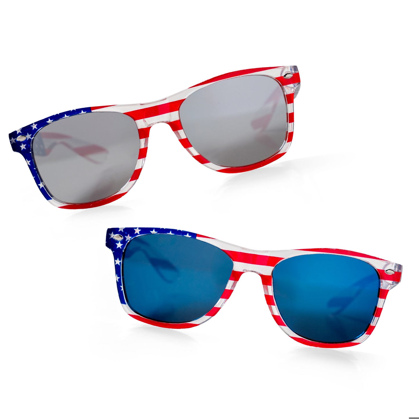 (#USA-SGLS) United We Swag Stars & Stripes Sunglasses