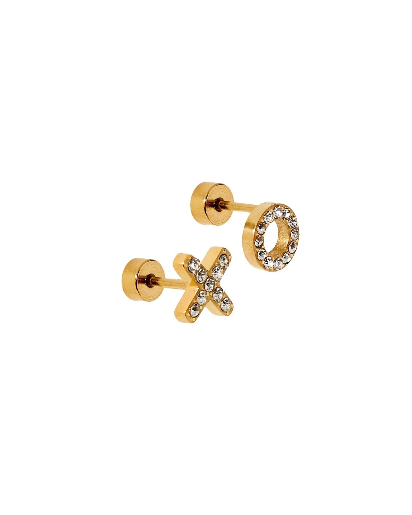 LINNY4294 Linny Co XO Screwback Earring